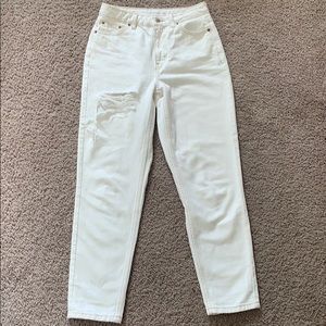 Topshop cream jean